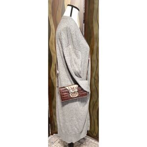 Brighton croc embossed wallet/crossbody with signature heart charm